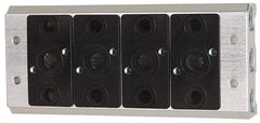 ARO/Ingersoll-Rand - 1/2", 1/2" 4 Station Manifold Stacking Solenoid Valve - For Use with 4 Station - Americas Industrial Supply