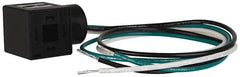 ARO/Ingersoll-Rand - 30mm Stacking Solenoid Valve Connector with 18" Lead Wire - For Use with 1/8 NPT - Americas Industrial Supply