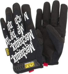 Mechanix Wear - Size L (10) Synthetic Leather General Protection Work Gloves - For Mechanic's & Lifting, Uncoated, Hook & Loop Cuff, Full Fingered, Black, Paired - Americas Industrial Supply