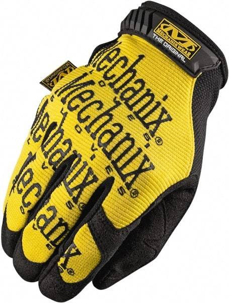 Mechanix Wear - Size XL (11) Synthetic Leather General Protection Work Gloves - For Mechanic's & Lifting, Uncoated, Hook & Loop Cuff, Full Fingered, Yellow, Paired - Americas Industrial Supply