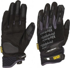 Mechanix Wear - Size L (10) Synthetic Leather/Spandex/Lycra/TPR Anti-Vibration/Impact Protection Work Gloves - For Mechanic's & Lifting, Uncoated, Hook & Loop Cuff, Full Fingered, Black, Paired - Americas Industrial Supply