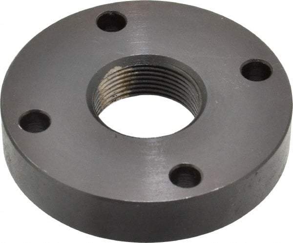 Keystone Threaded Products - 1-18 Int Thread, 3/4" Bar Diam, 2.63" Flange OD x 0.53" Thickness Precision Acme Mounting Flange - 4 Mounting Holes, Black Oxide Finish, Carbon Steel - Americas Industrial Supply