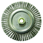 6" Diameter - 5/8-11" Arbor Hole - Stringer Bead Twist Steel Wire Straight Wheel - Americas Industrial Supply