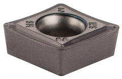 Iscar - CCMT3-2 SM Grade IC907 Carbide Turning Insert - 80° Diamond, 3/8" Inscr Circle, 5/32" Thick, 1/32" Corner Radius - Americas Industrial Supply