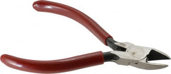 Proto - 4-7/16" OAL, Cutting Pliers - 19/32" Jaw Length x 9/16" Jaw Width, Round Head, Plastisol Handle - Americas Industrial Supply