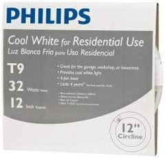 Philips - 32 Watt Fluorescent Tubular 4 Pin Lamp - 4,100°K Color Temp, 1,800 Lumens, T9, 12,000 hr Avg Life - Americas Industrial Supply