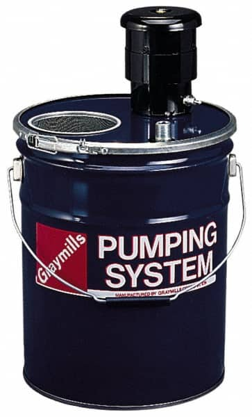 Graymills - 5 Gallon Tank Capacity, 1/4" Nozzle Diam, 4' Coolant Line, Flexible Nozzle, Flood Coolant System - 12" Tank Length x 13-5/16" Tank Height - Americas Industrial Supply