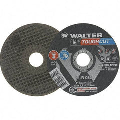 WALTER Surface Technologies - 5" Cutoff Wheel - 3/32" Thick, 7/8" Arbor, Use with Angle Grinders - Americas Industrial Supply