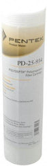 Pentair - 2-1/2" OD, 25µ, Polypropylene Thermal Bonded Cartridge Filter - 9.88" Long, Reduces Sediments - Americas Industrial Supply