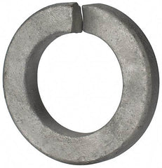 Value Collection - 1", 1.023" ID, 1/4" Thick Split Lock Washer - Grade 2 Spring Steel, Hot Dipped Galvanized Finish, 1.023" Min ID, 1.044" Max ID, 1.667" Max OD - Americas Industrial Supply