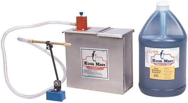 Kool Mist - 1 Outlet, 1 Gal Tank Capacity, Stainless Steel Tank Mist Coolant System - 6" Hose Length - Americas Industrial Supply