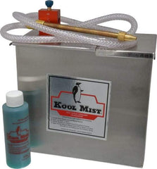 Kool Mist - 1 Outlet, 1 Gal Tank Capacity, Stainless Steel Tank Mist Coolant System - 4' Coolant Line Length, 6" Hose Length, 5/16" Nozzle Diam - Americas Industrial Supply