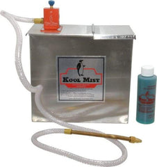 Kool Mist - 1 Outlet, 1 Gal Tank Capacity, Stainless Steel Tank Mist Coolant System - 4' Coolant Line Length, 6" Hose Length, 5/16" Nozzle Diam - Americas Industrial Supply