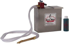 Kool Mist - 2 Outlet, 1 Gal Tank Capacity, Stainless Steel Tank Mist Coolant System - 4' Coolant Line Length, 6" Hose Length, 5/16" Nozzle Diam - Americas Industrial Supply