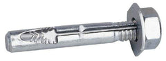 Wej-It - 1/2" Diam, 1/2" Drill, 6" OAL, Wedge Expansion Concrete Anchor - Steel, Zinc-Plated Finish, Hex Nut Head, Hex Drive, 1/2" Thread Length - Americas Industrial Supply