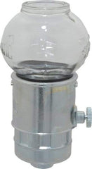 Trico - 1 Outlet, Glass Bowl, 4 Ounce Constant-Level Oil Reservoir - 1/4 NPT Outlet, 2-11/16" Diam x 5-3/4" High - Americas Industrial Supply