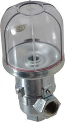 Trico - 1 Outlet, Plastic Bowl, 2 Ounce Constant-Level Oil Reservoir - 1/4 NPT Outlet, 1-15/16" Diam x 4-3/8" High - Americas Industrial Supply