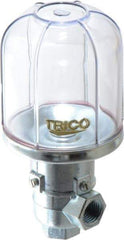 Trico - 1 Outlet, Plastic Bowl, 4 Ounce Constant-Level Oil Reservoir - 1/4 NPT Outlet, 2-5/16" Diam x 5-1/16" High - Americas Industrial Supply