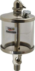 Trico - 1 Outlet, Glass Bowl, 5 Ounce Manual-Adjustable Oil Reservoir - 1/4 NPT Outlet, 2-5/8" Diam x 6-1/16" High - Americas Industrial Supply