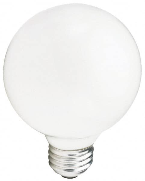 Philips - 40 Watt Incandescent Decorative Medium Screw Lamp - 2,700°K Color Temp, 415 Lumens, 120 Volts, Dimmable, G25, 2,000 hr Avg Life - Americas Industrial Supply