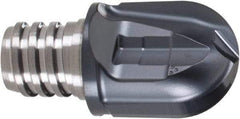 Iscar - MM HCR Grade IC908 Carbide Ball Nose Milling Tip Insert - TiAlN Finish, 2 Flutes, 5/8" Cutting Diam, 0.63" Depth of Cut, 3/4" Extension - Americas Industrial Supply