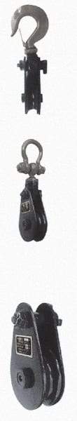 Value Collection - 4, 400 Lbs. Load Limit, Side Release Snatch Block - Single Sheave, 3 Inch Outside Diameter, Wire Rope, 5/16 Inch Diameter, Steel - Americas Industrial Supply