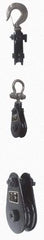 Value Collection - 4, 400 Lbs. Load Limit, Side Release Snatch Block - Single Sheave, 3 Inch Outside Diameter, Wire Rope, 5/16 Inch Diameter, Steel - Americas Industrial Supply