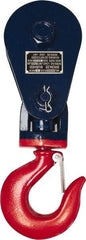 Value Collection - 17, 600 Lbs. Load Limit, Side Release Snatch Block - Single Sheave, 6 Inch Outside Diameter, Wire Rope, 5/8 Inch Diameter, Steel - Americas Industrial Supply