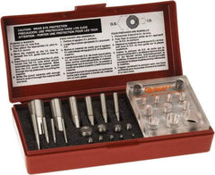 Made in USA - 3 to 20mm Diameter Shim Punch and Die Set - 10 Piece - Americas Industrial Supply