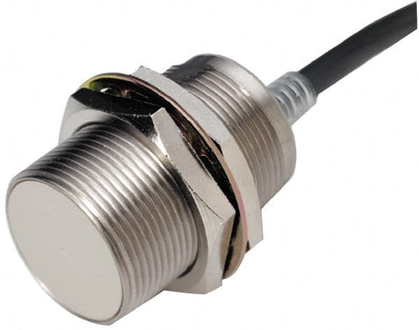 Omron - NPN, 2mm Detection, Cylinder Shielded, Inductive Proximity Sensor - 3 Wires, IP67, 12 to 24 VDC, M8x1 Thread, 8mm Wide - Americas Industrial Supply