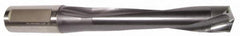 Sumitomo - 9/16" 140° Solid Carbide Jobber Drill - TiAlN Finish, Right Hand Cut, Spiral Flute, Round with Flats Shank, 5-11/16" OAL, V-Point Point - Americas Industrial Supply
