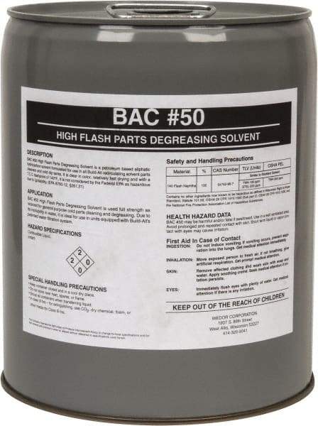 Made in USA - 5 Gal Pail Parts Washer Fluid - Solvent-Based - Americas Industrial Supply