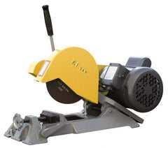 Kalamazoo - 7" Blade Diam, 1/2" Arbor Hole, Straight Chop & Cutoff Saw - 1 Phase, 4,800 RPM, 1 hp, 110/220 Volts, 1" in Solids at 90°, 2" in Pipe at 90° - Americas Industrial Supply