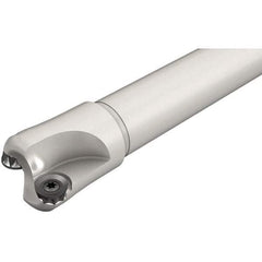 Iscar - 32mm Cut Diam, 6mm Max Depth of Cut, 25mm Shank Diam, 180mm OAL, Indexable Square Shoulder End Mill - Cylindrical Shank, Series ChamMill - Americas Industrial Supply