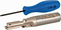 Iscar - 0.413 to 0.431" Diam, 1.06" Max Depth, 5/8" Shank Diam, 3.78" OAL, Replaceable Tip Drill - AOMT, IDI-SG, IDI-SK Insert, DCT Toolholder, Series ChamDrill - Americas Industrial Supply