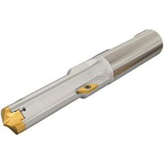 Iscar - 21.02 to 22.01mm Diam, 48.04mm Max Depth, 25.02mm Shank Diam, 125.1mm OAL, Replaceable Tip Drill - AOMT, IDI-SG, IDI-SK Insert, DCT Toolholder, Series ChamDrill - Americas Industrial Supply