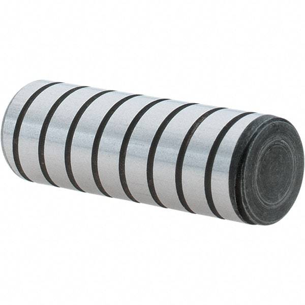 Holo-Krome - 1/2" Diam x 1-1/2" Pin Length 4000 Alloy Steel Pull Out Dowel Pin - Black Luster Finish, C 47-58 & C 60 (Surface) Hardness, 1 Beveled & 1 Threaded End - Americas Industrial Supply