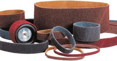 Standard Abrasives - 1/2" Wide x 18" OAL, 240 Norax Grit, Aluminum Oxide Abrasive Belt - Aluminum Oxide, Very Fine, Nonwoven - Americas Industrial Supply
