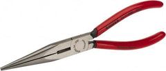 Knipex - 8" OAL, Side Cutting Pliers - Standard Jaw, Snipe Nose with Cut Head - Americas Industrial Supply