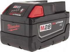 Milwaukee Tool - 28 Volt Lithium-Ion Power Tool Battery - 3 Ahr Capacity, 1 hr Charge Time, Series M28 - Americas Industrial Supply