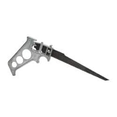 Stanley - Steel Blade Keyhole Saw - Cast Aluminum Handle, Pistol Grip, 8" OAL - Americas Industrial Supply