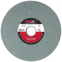 Camel Grinding Wheels - 7" Diam x 1-1/4" Hole x 3/4" Thick, I Hardness, 100 Grit Surface Grinding Wheel - Silicon Carbide, Type 5, Fine Grade, 3,760 Max RPM, Vitrified Bond, One-Side Recess - Americas Industrial Supply