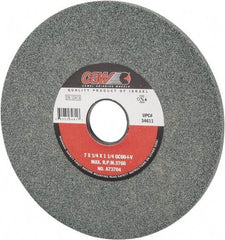 Camel Grinding Wheels - 7" Diam x 1-1/4" Hole x 1/4" Thick, I Hardness, 60 Grit Surface Grinding Wheel - Silicon Carbide, Type 1, Medium Grade, 3,760 Max RPM, Vitrified Bond, No Recess - Americas Industrial Supply