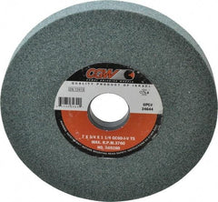 Camel Grinding Wheels - 7" Diam x 1-1/4" Hole x 3/4" Thick, I Hardness, 60 Grit Surface Grinding Wheel - Silicon Carbide, Type 5, Medium Grade, 3,760 Max RPM, Vitrified Bond, One-Side Recess - Americas Industrial Supply