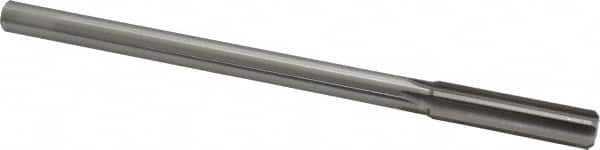 Made in USA - 0.506" High Speed Steel 6 Flute Chucking Reamer - Straight Flute, 0.4355" Straight Shank, 2" Flute Length, 8" OAL - Americas Industrial Supply