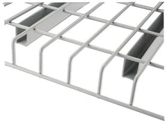 Nashville Wire - 34" Wide, 1-1/2" High, Open Shelving Welded Wire Decking - Steel, 42" Deep, Use with Pallet Racks - Americas Industrial Supply