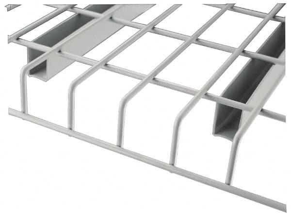 Nashville Wire - 58" Wide, 1-1/2" High, Open Shelving Welded Wire Decking - Steel, 48" Deep, Use with Pallet Racks - Americas Industrial Supply