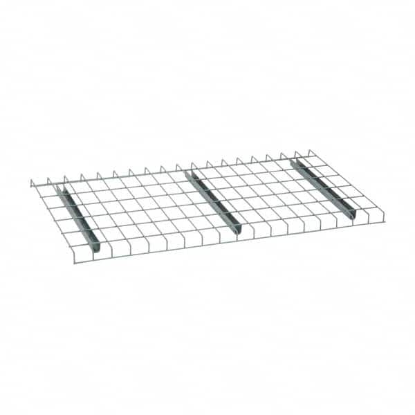 Nashville Wire - 46" Wide, 1-1/2" High, Open Shelving Welded Wire Decking - Steel, 24" Deep, Use with Pallet Racks - Americas Industrial Supply