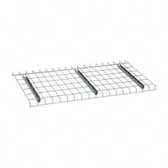 Nashville Wire - 46" Wide, 1-1/2" High, Open Shelving Welded Wire Decking - Steel, 24" Deep, Use with Pallet Racks - Americas Industrial Supply