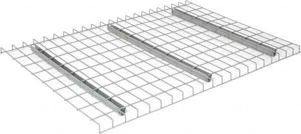 Nashville Wire - 52" Wide, 1-1/2" High, Open Shelving Welded Wire Decking - Steel, 36" Deep, Use with Pallet Racks - Americas Industrial Supply